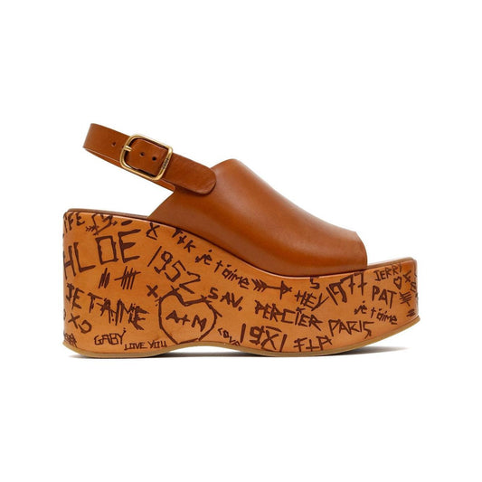 Chloè Chloé 130mm Maxime wedge sandals best_seller,LDin,Spring - Summer 2025,Trending,Women,Women > Shoes,Women > Shoes > Sandals,Yes Eu Chloè CHC25U10GLU27T-P25