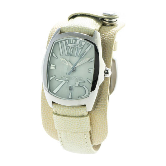 Chronotech Beige Leather Watch 1728,Beige,Chronotech,New with tags,Watches for Women - Watches,Women Chronotech CHCT2039L20AC