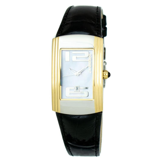 Chronotech Black Leather Watch 1728,Black,Chronotech,New with tags,Watches for Women - Watches,Women Chronotech CHCT7017L01AC