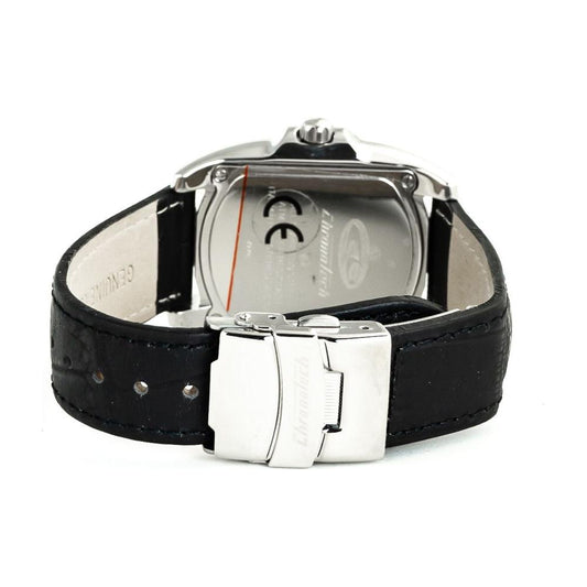 Chronotech Black Leather Watch 1728,Black,Chronotech,New with tags,Watches for Women - Watches,Women Chronotech CHCT7220L05AC