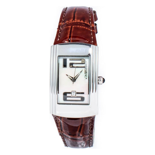 Chronotech Brown Leather Watch 1728,Brown,Chronotech,New with tags,Watches for Women - Watches,Women Chronotech CHCT7017L03AC