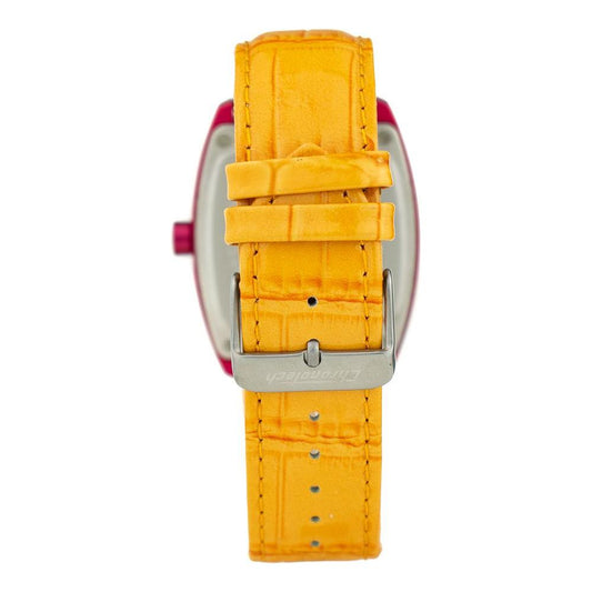 Chronotech Orange Leather Watch 1728,Chronotech,New with tags,Orange,Unisex,Unisex Watches - Watches Chronotech CHCT2050M06AC