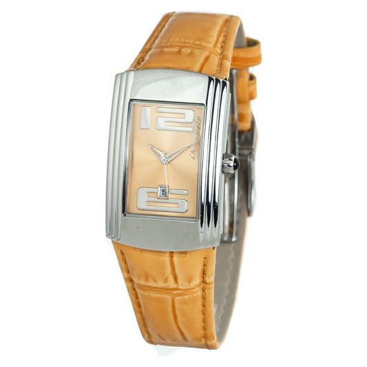 Chronotech Orange Leather Watch 1728,Chronotech,New with tags,Orange,Watches for Women - Watches,Women Chronotech CHCT7017L07AC