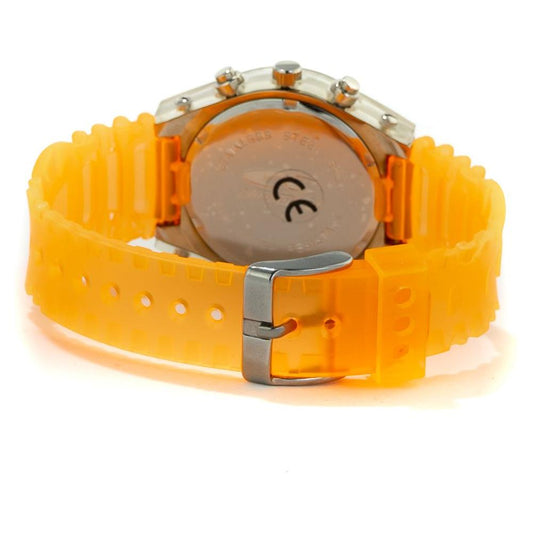 Chronotech Orange Rubber Watch 1728,67434610848,Chronotech,New with tags,Orange,Unisex,Unisex Watches - Watches Chronotech CHCT728405AC