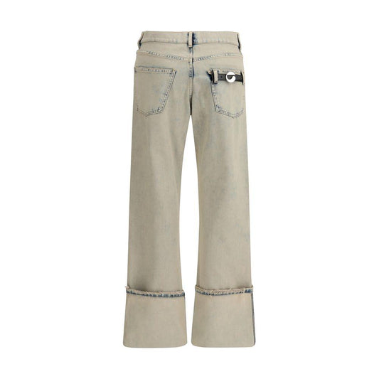 Coperni Boyfriend Jeans with cuff 1728,72470364320,Coperni,Gray,Jeans & Pants - Women - Clothing,New with tags,S,Women,XS Coperni CO-COPP122F2035MENGRY-S