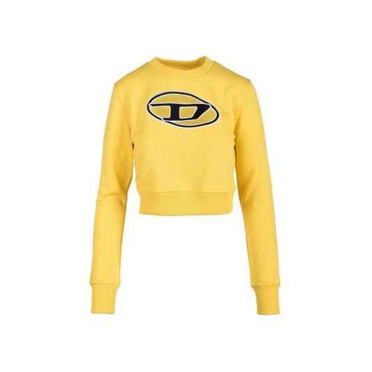 Diesel Yellow Cotton Sweater 1728,71956299936,Clothing,Diesel,IT42|M,New with tags,Sweaters - Women - Clothing,Women,Women - Clothing,Yellow Diesel DI-16370000135-IT42|M