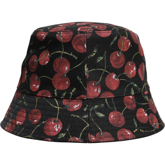 Dolce & Gabbana Black Cotton Printed Wide Brim Bucket Hat 1728,59 cm|L,67345645728,Accessories,Black,Dolce & Gabbana,Hats & Caps - Men - Accessories,Material: 100% Cotton,Men,Men - Accessories,New with tags Dolce & Gabbana HAT9829-59