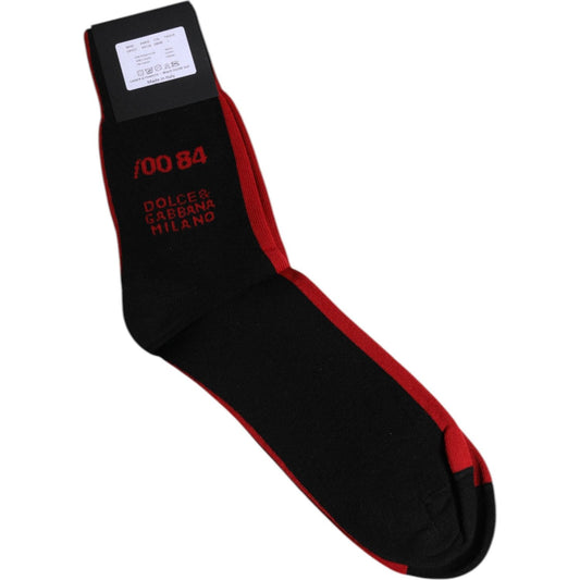 Dolce & Gabbana Black Nylon DG Logo Mid Calf Men Socks 1728,67345645728,Accessories,Black,Dolce & Gabbana,L,Material: 69% Nylon 30% Cotton 1% Elastane,Men,Men - Accessories,New with tags,Socks - Men - Accessories Dolce & Gabbana SCS2186-L