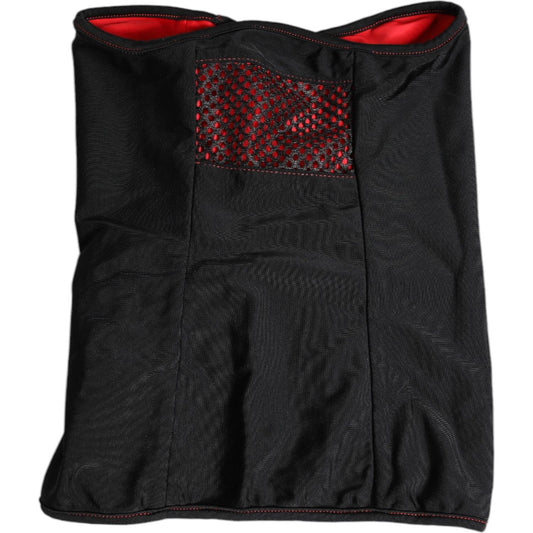 Dolce & Gabbana Black Nylon Knitted Neck Warmer Balaclava Scarf 1728,67345645728,Accessories,Black,Dolce & Gabbana,Material: 66% Nylon 20% Polyester 14% Elastane,Men,Men - Accessories,New with tags,Scarves - Men - Accessories Dolce & Gabbana HAT9814