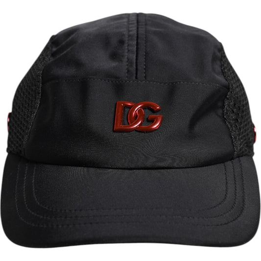 Dolce & Gabbana Black Nylon Logo 6 Panels Baseball Cap 1728,58 cm|M,67345645728,Accessories,Black,Dolce & Gabbana,Hats & Caps - Men - Accessories,Material: 66% Nylon 20% Polyester 14% Elastane,Men,Men - Accessories,New with tags Dolce & Gabbana HAT9826-58