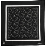 Dolce & Gabbana Black White Printed Square Foulard Scarf 1728,67345645728,Accessories,Black and White,Dolce & Gabbana,Material: 100% Cotton,Men,Men - Accessories,New with tags,Scarves - Men - Accessories Dolce & Gabbana MS7236