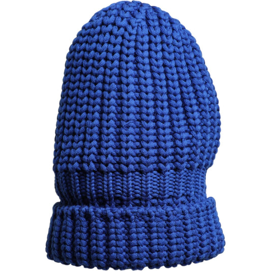 Dolce & Gabbana Blue Wool Knitted Winter Beanie Hat 1728,67345645728,Accessories,Blue,Dolce & Gabbana,Hats & Caps - Men - Accessories,Material: 100% Virgin Wool,Men,Men - Accessories,New with tags Dolce & Gabbana HAT9795