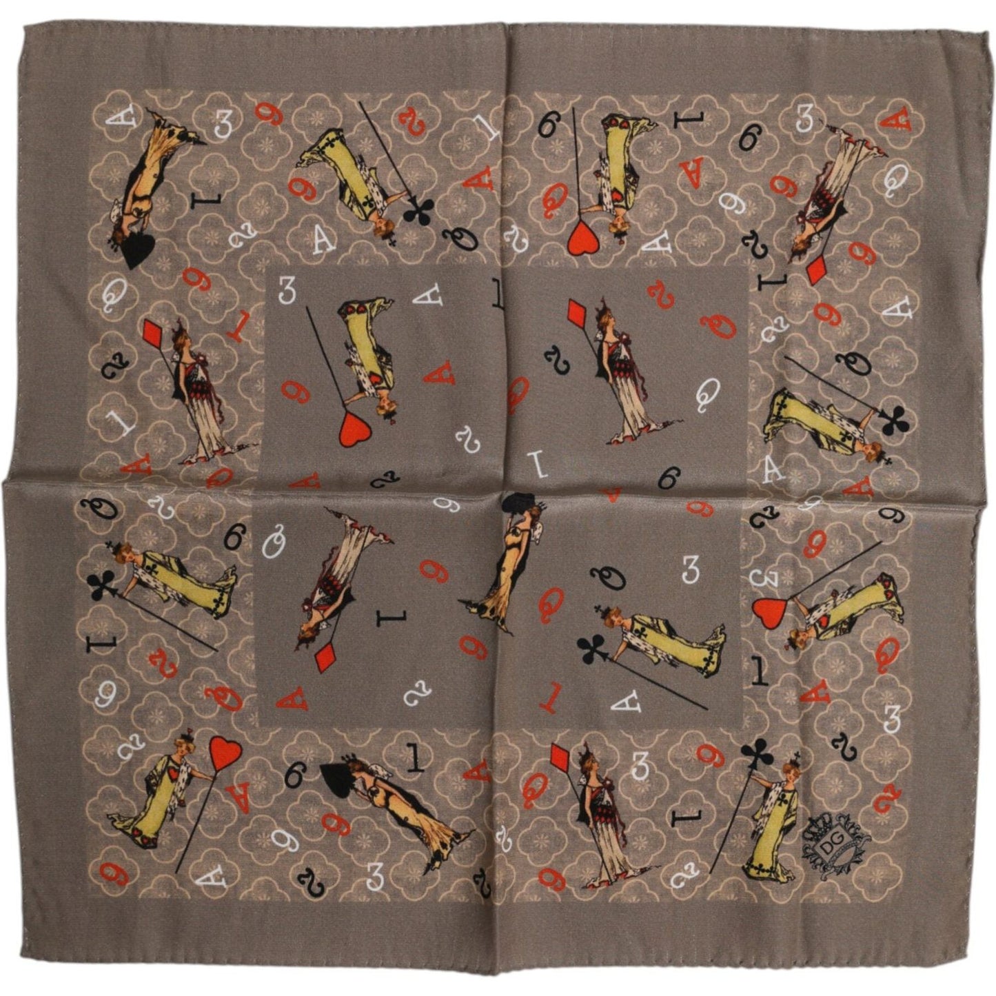 Dolce & Gabbana Brown Silk Printed Square Men Foulard Scarf 1728,67345645728,Accessories,Brown,Dolce & Gabbana,Material: 100% Silk,Men,Men - Accessories,New with tags,Scarves - Men - Accessories Dolce & Gabbana MS7243