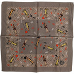 Dolce & Gabbana Brown Silk Printed Square Men Foulard Scarf 1728,67345645728,Accessories,Brown,Dolce & Gabbana,Material: 100% Silk,Men,Men - Accessories,New with tags,Scarves - Men - Accessories Dolce & Gabbana MS7243
