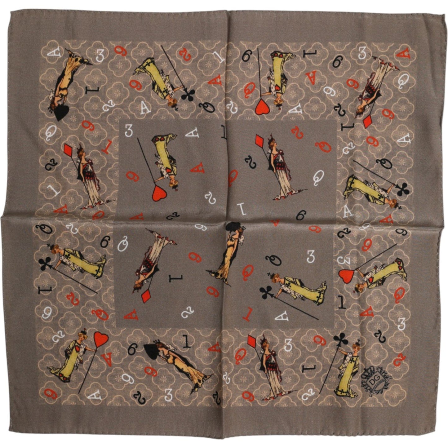 Dolce & Gabbana Brown Silk Printed Square Men Foulard Scarf 1728,67345645728,Accessories,Brown,Dolce & Gabbana,Material: 100% Silk,Men,Men - Accessories,New with tags,Scarves - Men - Accessories Dolce & Gabbana MS7243