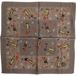 Dolce & Gabbana Brown Silk Printed Square Men Foulard Scarf 1728,67345645728,Accessories,Brown,Dolce & Gabbana,Material: 100% Silk,Men,Men - Accessories,New with tags,Scarves - Men - Accessories Dolce & Gabbana MS7243
