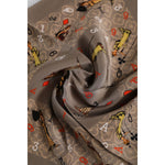 Dolce & Gabbana Brown Silk Printed Square Men Foulard Scarf 1728,67345645728,Accessories,Brown,Dolce & Gabbana,Material: 100% Silk,Men,Men - Accessories,New with tags,Scarves - Men - Accessories Dolce & Gabbana MS7243