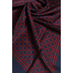 Dolce & Gabbana Red Blue Printed Silk Square Men Foulard Scarf 1728,67345645728,Accessories,Dolce & Gabbana,Material: 100% Silk,Men,Men - Accessories,New with tags,Red,Scarves - Men - Accessories Dolce & Gabbana MS7247
