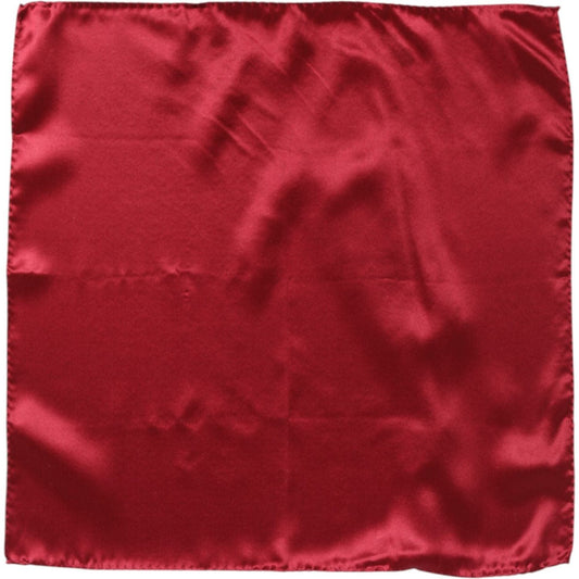 Dolce & Gabbana Red Solid Satin Silk Square Handkerchief Scarf 1728,67345645728,Accessories,Dolce & Gabbana,Material: 100% Silk,Men,Men - Accessories,Preowned / Defect,Red,Scarves - Men - Accessories Dolce & Gabbana MS7244