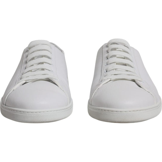 Dolce & Gabbana White Low Top Men Saint Tropez Sneakers Shoes 1728,67345645728,Dolce & Gabbana,EU41/US8,Material: 100% Leather,Men,Preowned / Defect,Sneakers - Men - Shoes,White Dolce & Gabbana MV6411-41
