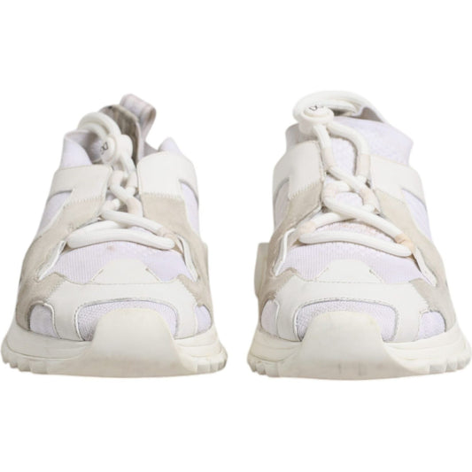Dolce & Gabbana White Mesh Sorrento Trekking Sneakers Shoes 1728,67345645728,Dolce & Gabbana,EU42.5/US9.5,Material: 20% Polyester 20% Nylon 20% Viscose 20% Elastane 10% Cotton 10% Leather,Men,Men - Shoes,Preowned / Defect,Shoes,Sneakers - Men - Shoes,Whit