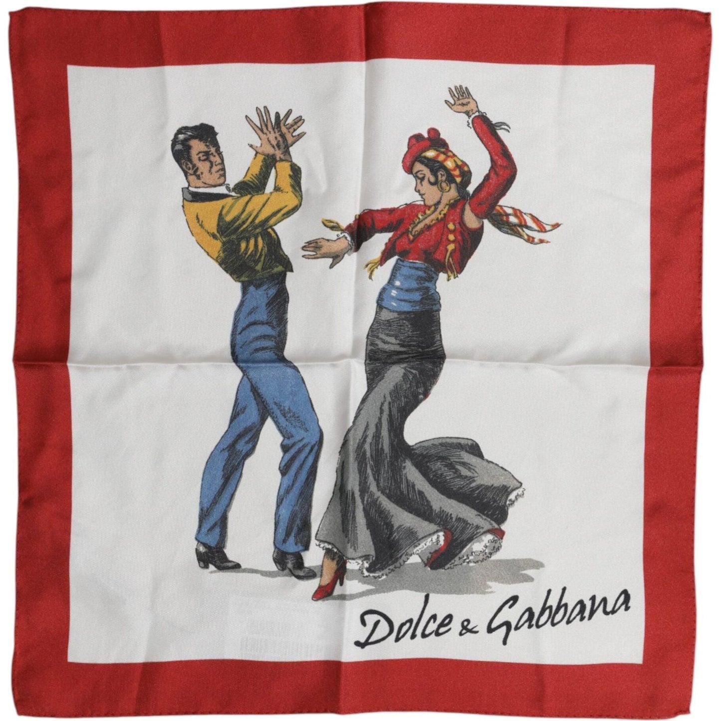 Dolce & Gabbana White Printed Silk Square Men Foulard Scarf 1728,67345645728,Accessories,Dolce & Gabbana,Material: 100% Silk,Men,Men - Accessories,New with tags,Scarves - Men - Accessories,White and Red Dolce & Gabbana MS7246