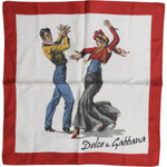 Dolce & Gabbana White Printed Silk Square Men Foulard Scarf 1728,67345645728,Accessories,Dolce & Gabbana,Material: 100% Silk,Men,Men - Accessories,New with tags,Scarves - Men - Accessories,White and Red Dolce & Gabbana MS7246
