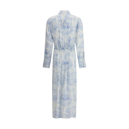Ella Toile de jouy chemisier Dress 1728,72470364320,Clothing,Dresses - Women - Clothing,Ella,IT38 | S,IT44 | L,Light Blue,New with tags,Women,Women - Clothing Ella EL-CDR298CPRINTC429-IT38 | S