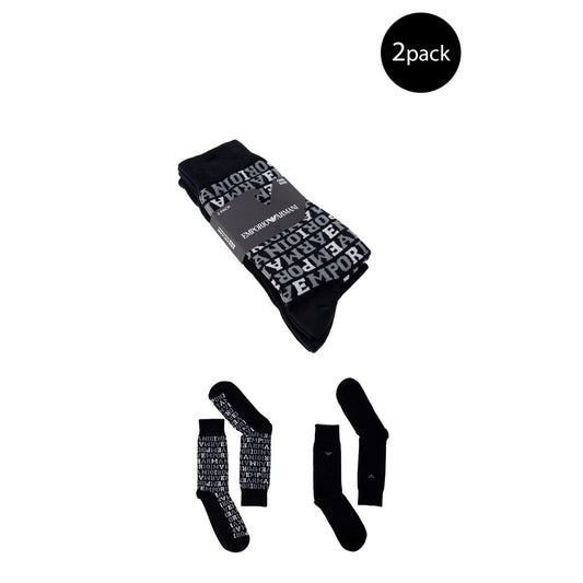 Emporio Armani Underwear Black Cotton Sock 1728,71956299936,Accessories,Black,Emporio Armani Underwear,Men,Men - Accessories,New with tags,One Size,Socks - Men - Accessories Emporio Armani Underwear EM-13180600009-ONE SIZE