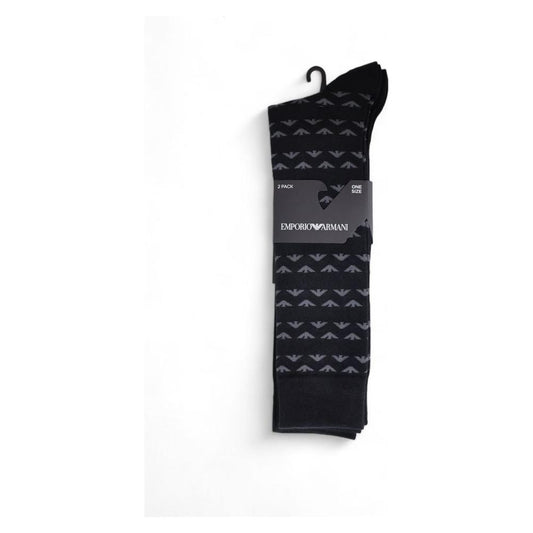 Emporio Armani Underwear Black Cotton Sock 1728,71956299936,Accessories,Black,Emporio Armani Underwear,Men,Men - Accessories,New with tags,One Size,Socks - Men - Accessories Emporio Armani Underwear EM-15169500009-ONE SIZE