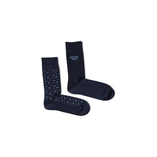 Emporio Armani Underwear Blue Cotton Sock 1728,71956299936,Accessories,Blue,Emporio Armani Underwear,Men,Men - Accessories,New with tags,One Size,Socks - Men - Accessories Emporio Armani Underwear EM-15167000010-ONE SIZE