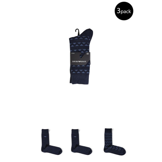 Emporio Armani Underwear Blue Cotton Sock 1728,71956299936,Accessories,Blue,Emporio Armani Underwear,Men,Men - Accessories,New with tags,One Size,Socks - Men - Accessories Emporio Armani Underwear EM-15167100010-ONE SIZE