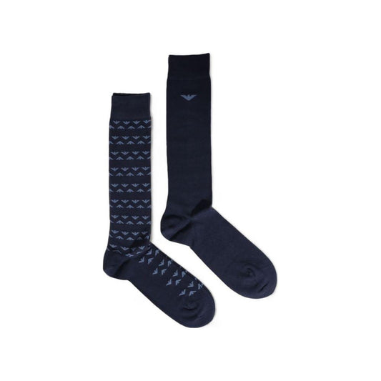 Emporio Armani Underwear Blue Cotton Sock 1728,71956299936,Accessories,Blue,Emporio Armani Underwear,Men,Men - Accessories,New with tags,One Size,Socks - Men - Accessories Emporio Armani Underwear EM-15169500010-ONE SIZE