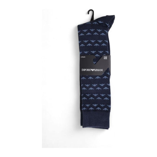 Emporio Armani Underwear Blue Cotton Sock 1728,71956299936,Accessories,Blue,Emporio Armani Underwear,Men,Men - Accessories,New with tags,One Size,Socks - Men - Accessories Emporio Armani Underwear EM-15169500010-ONE SIZE