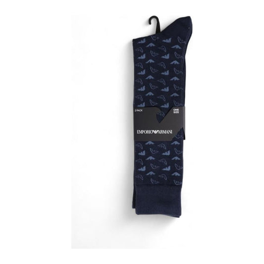 Emporio Armani Underwear Blue Cotton Sock 1728,71956299936,Accessories,Blue,Emporio Armani Underwear,Men,Men - Accessories,New with tags,One Size,Socks - Men - Accessories Emporio Armani Underwear EM-15169600010-ONE SIZE
