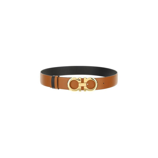 Ferragamo Reversible Belt 1728,72470364320,75 cm / 30 Inches,85 cm / 34 Inches,90 cm / 36 Inches,Accessories,Belts - Women - Accessories,Brown,Ferragamo,New with tags,Women,Women - Accessories Ferragamo FE-674471532-85 CM / 34 INCHES