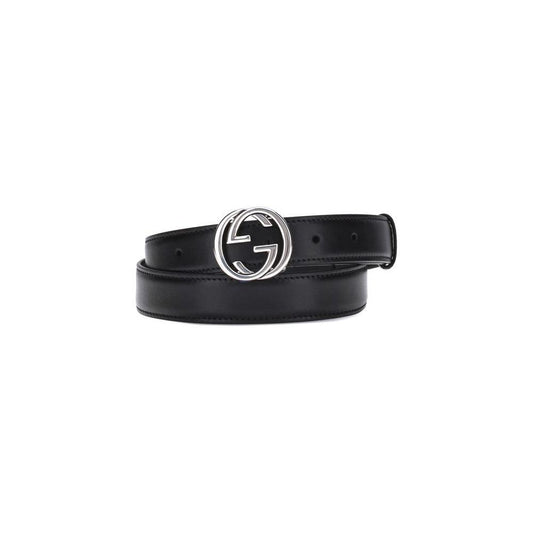 Gucci GG Leather Belt 1728,72470364320,80 cm / 32 Inches,85 cm / 34 Inches,Accessories,Belts - Women - Accessories,Black,Gucci,New with tags,Women,Women - Accessories Gucci GU-7744510YA0N1000-80 CM / 32 INCHES