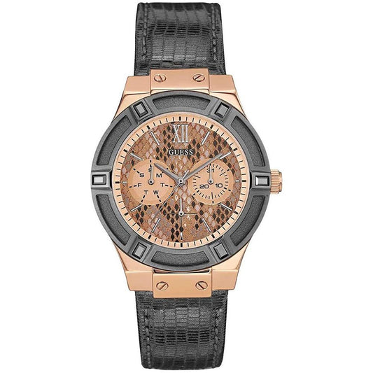 Guess Gray Leather Watch 1728,Gray,Guess,New with tags,Watches for Women - Watches,Women Guess GUW0289L4AC