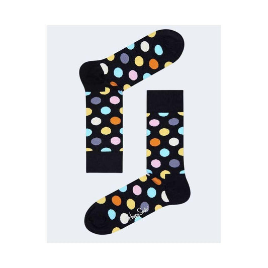 Happy Socks Black Cotton Sock 1728,41-46,71956299936,Accessories,Black,Happy Socks,Men,Men - Accessories,New with tags,Socks - Men - Accessories Happy Socks HA-1670600009-41-46