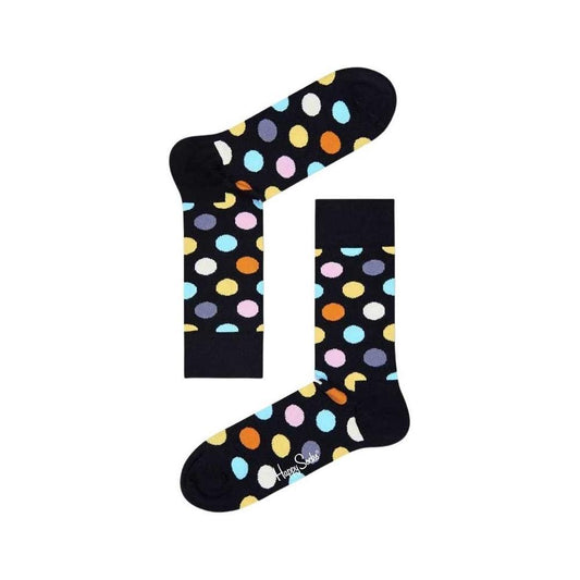 Happy Socks Black Cotton Sock 1728,41-46,71956299936,Accessories,Black,Happy Socks,Men,Men - Accessories,New with tags,Socks - Men - Accessories Happy Socks HA-1670600009-41-46