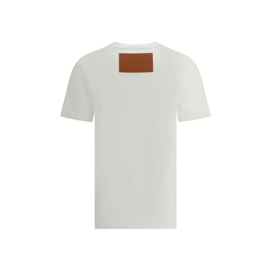 Jil Sander T-Shirt with leather patch 1728,72470364320,Clothing,Jil Sander,M,New with tags,S,Tops & T-Shirts - Women - Clothing,White,Women,Women - Clothing Jil Sander JI-J40GC0142J20103102-M