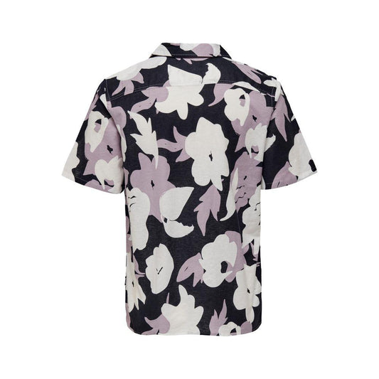 Only & Sons Purple Linen Shirt 1728,71956299936,Clothing,IT44 | S,IT48 | L,Men,Men - Clothing,New with tags,Only & Sons,Purple,Shirts - Men - Clothing Only & Sons ON-10275400139-IT44 | S