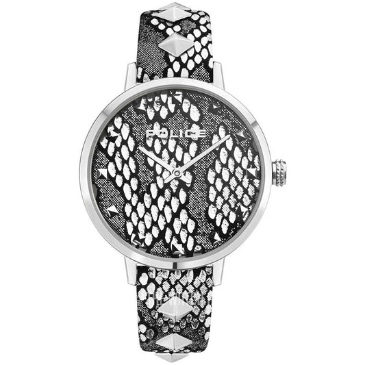 Police Gray Leather Watch 1728,Gray,New with tags,Police,Watches for Women - Watches,Women Police POPEWLA2109701AC