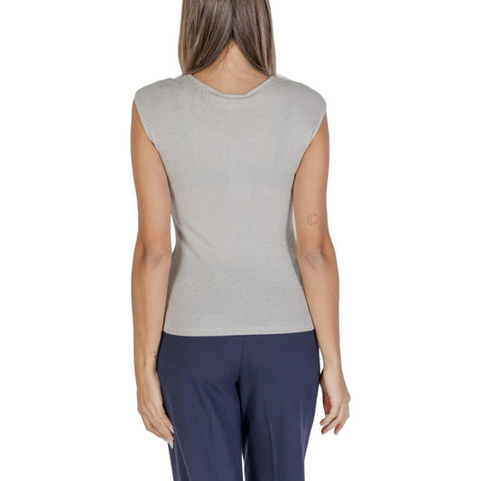 Street One Silver Viscose Tops & T-Shirt 1728,34 | XXS,71956299936,Clothing,IT40|S,IT42|M,New with tags,Silver,Street One,Tops & T-Shirts - Women - Clothing,Women,Women - Clothing Street One ST-15624000226-IT42|M