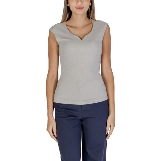 Street One Silver Viscose Tops & T-Shirt 1728,34 | XXS,71956299936,Clothing,IT40|S,IT42|M,New with tags,Silver,Street One,Tops & T-Shirts - Women - Clothing,Women,Women - Clothing Street One ST-15624000226-IT42|M