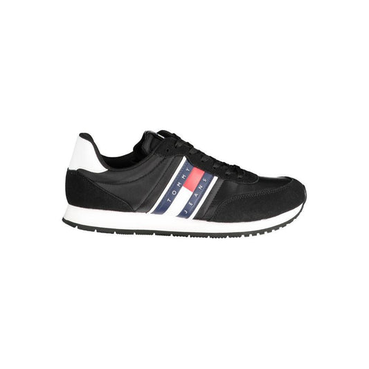 Tommy Hilfiger Black Polyester Sneaker 1728,67403481248,Black,EU40/US7,EU41/US8,EU42/US9,EU43/US10,EU44/US11,EU45/US12,EU46,Men,Men - Shoes,New with tags,Shoes,Sneakers - Men - Shoes,Tommy Hilfiger Tommy Hilfiger TO-31270-EU40/US7