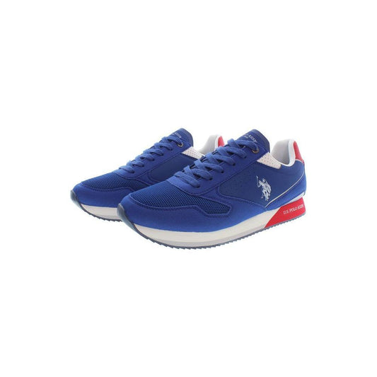U.S. POLO ASSN. Blue Polyester Sneaker 1728,67403481248,Blue,EU42/US9,EU43/US10,EU44/US11,EU45/US12,Men,Men - Shoes,New with tags,Shoes,Sneakers - Men - Shoes,U.S. POLO ASSN. U.S. POLO ASSN. US-19433-EU44/US11