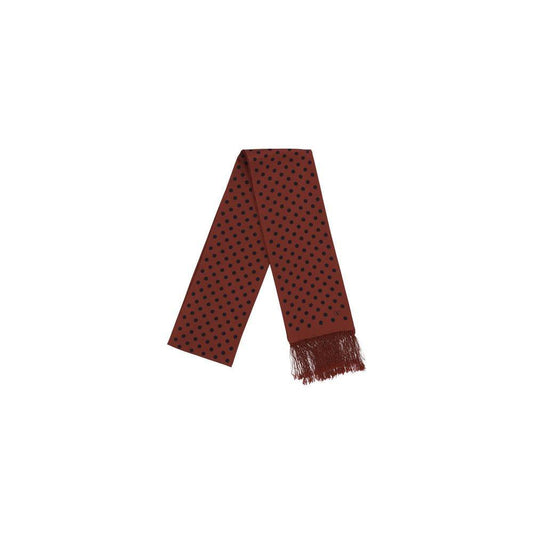 Valentino Garavani Polka-dot pattern Silk Scarf 1728,72470364320,Accessories,Bordeaux,Men,Men - Accessories,New with tags,Scarves - Men - Accessories,Valentino Garavani Valentino Garavani VA6Y0E600AVGZAI5BB