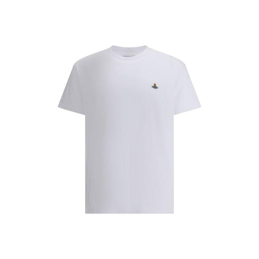 Vivienne Westwood Orb logo T-Shirt 1728,72470364320,Clothing,L,M,Men,Men - Clothing,New with tags,S,T-Shirts - Men - Clothing,Vivienne Westwood,White,XL,XS Vivienne Westwood VI-3G010013J001MA401-L