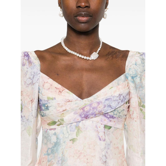 Zimmermann Dresses White LDin,Spring - Summer 2025,Trending,Women,Women > Clothing,Women > Clothing > Dresses,Yes Eu Zimmermann 3507DS252MLTHYD-P25
